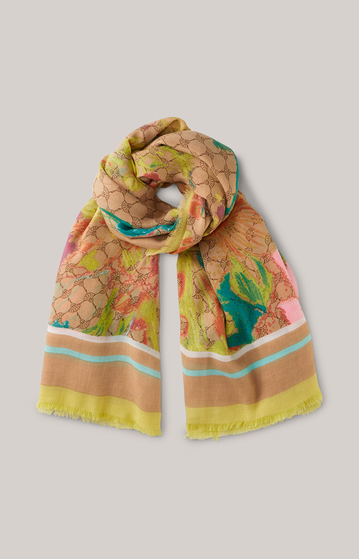 Tuch in Beige gemustert
