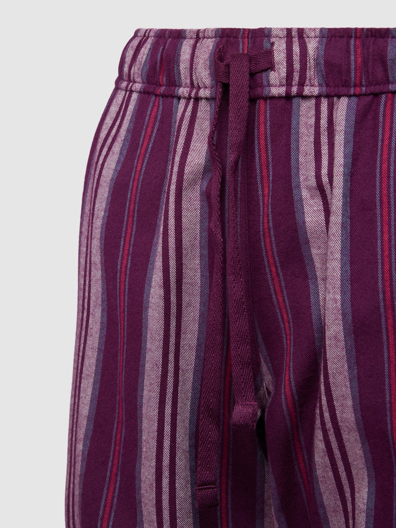 Pyjama-Hose mit Streifenmuster in lila