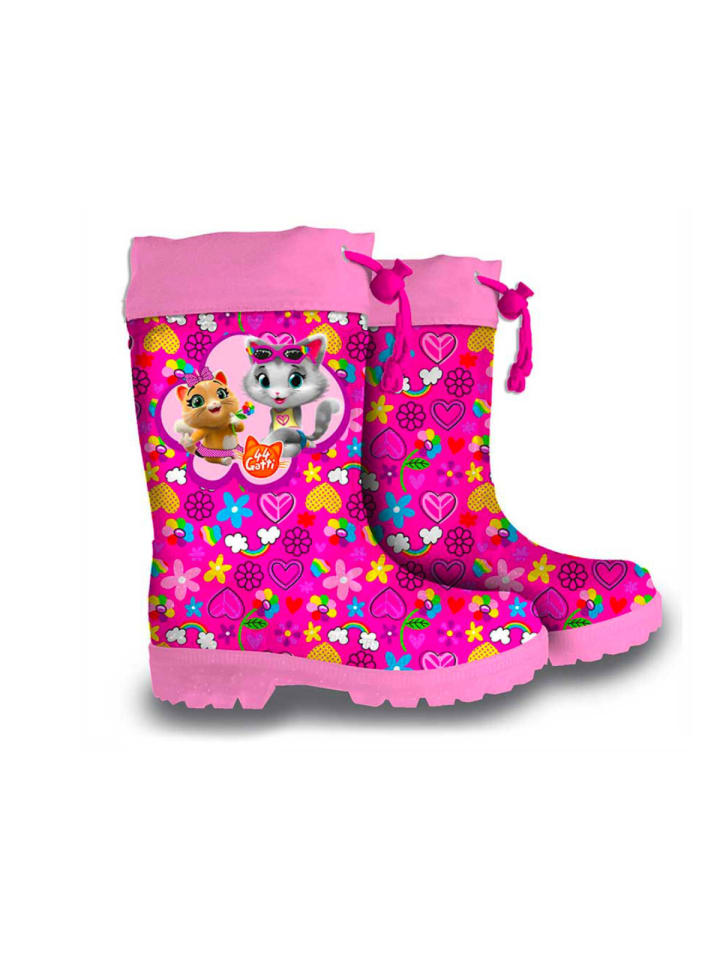 44 Cats 44 Cats Kinderregenstiefel Regenstiefel Wasserdichte Gummistiefel in Pink günstig kaufen