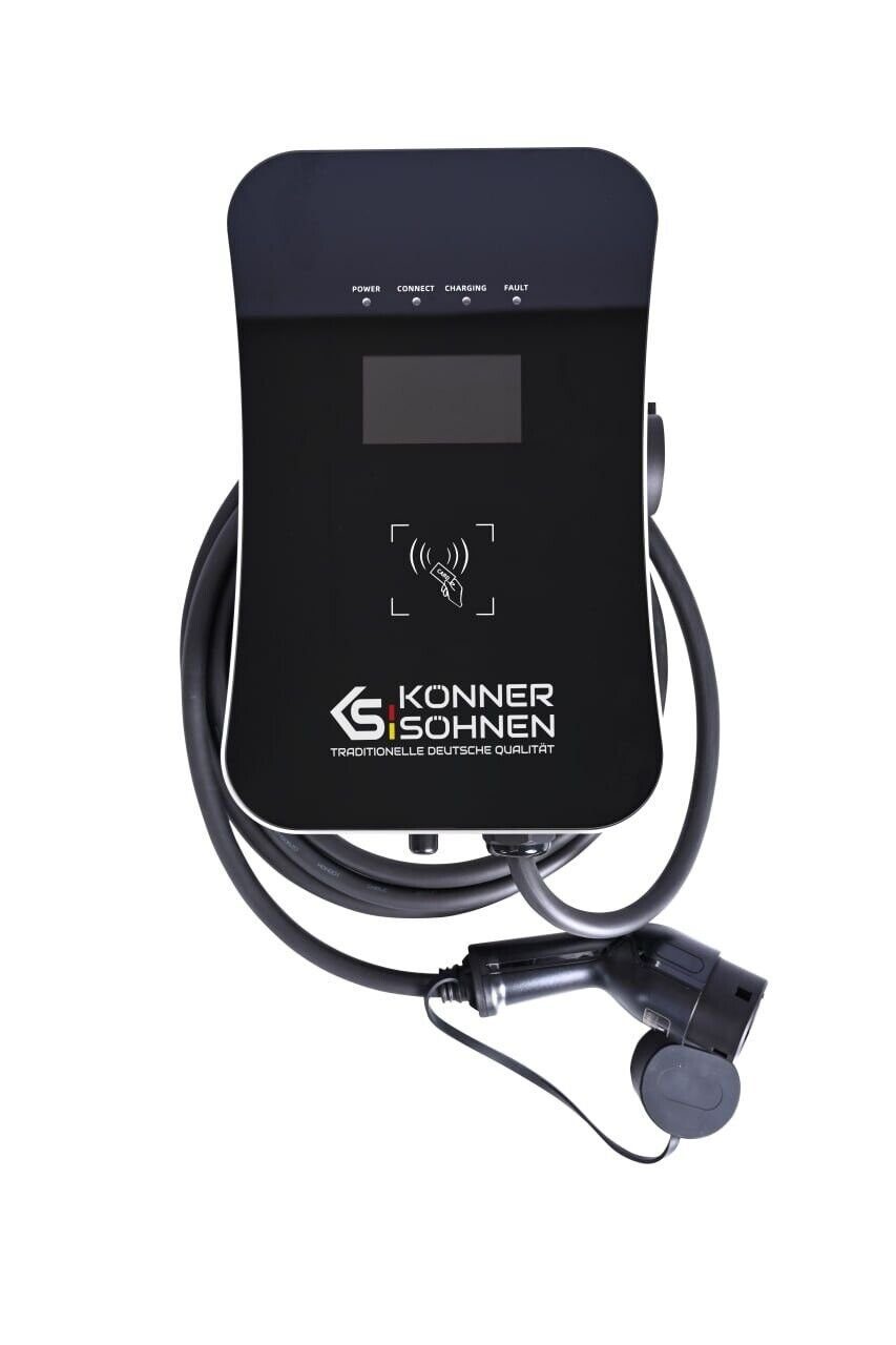 Könner & Söhnen Elektroauto-Ladestation KS X16/3, Ausgangsleistung 11 kW, Typ 2, 1-St., Nennstrom 16 A, Spannung 400 V