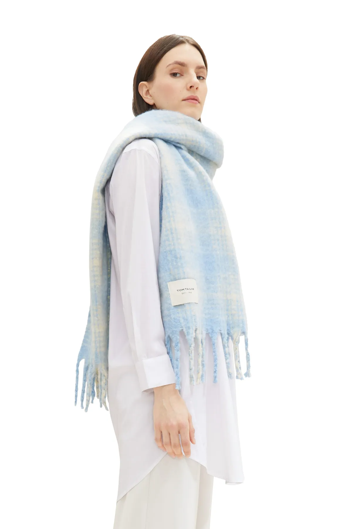 Tom Tailor Denim  Schal - Blau - Unifarben