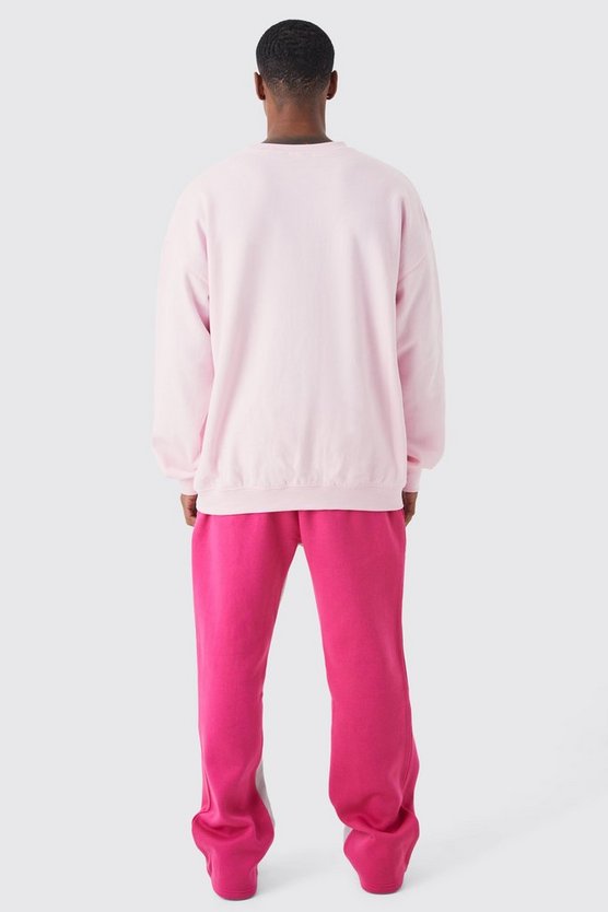 Oversize Sweatshirt mit Worldwide-Print