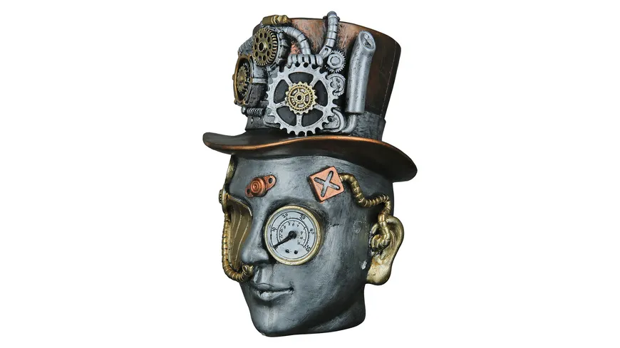 Casablanca Steampunk Poly Skulptur Female H=20cm silberfarben
