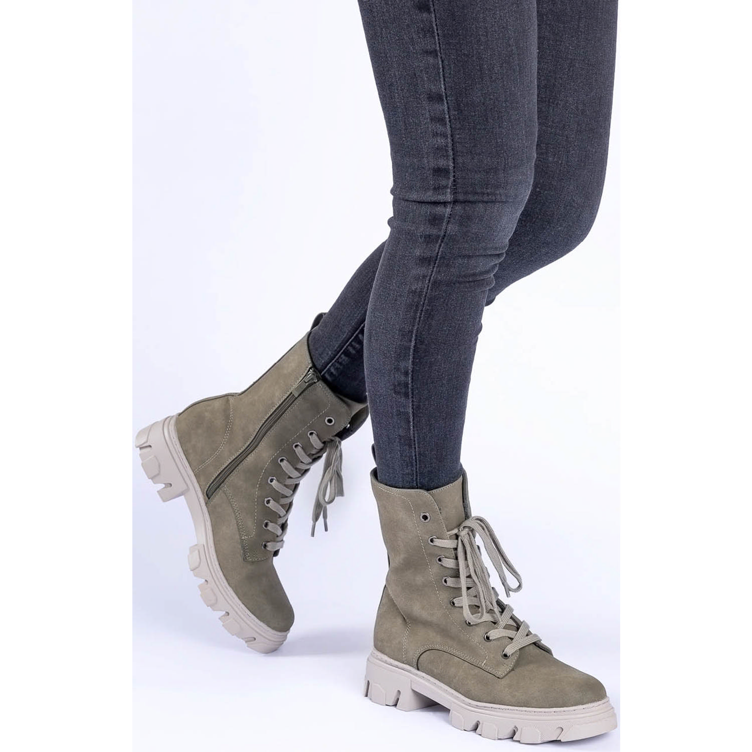 Palado Lefkada, Schnürstiefel, Damen, Khaki