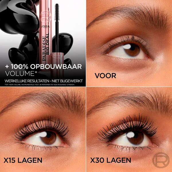 L'Oréal Paris Paradise Big Deal maskara črna 9,9 ml
