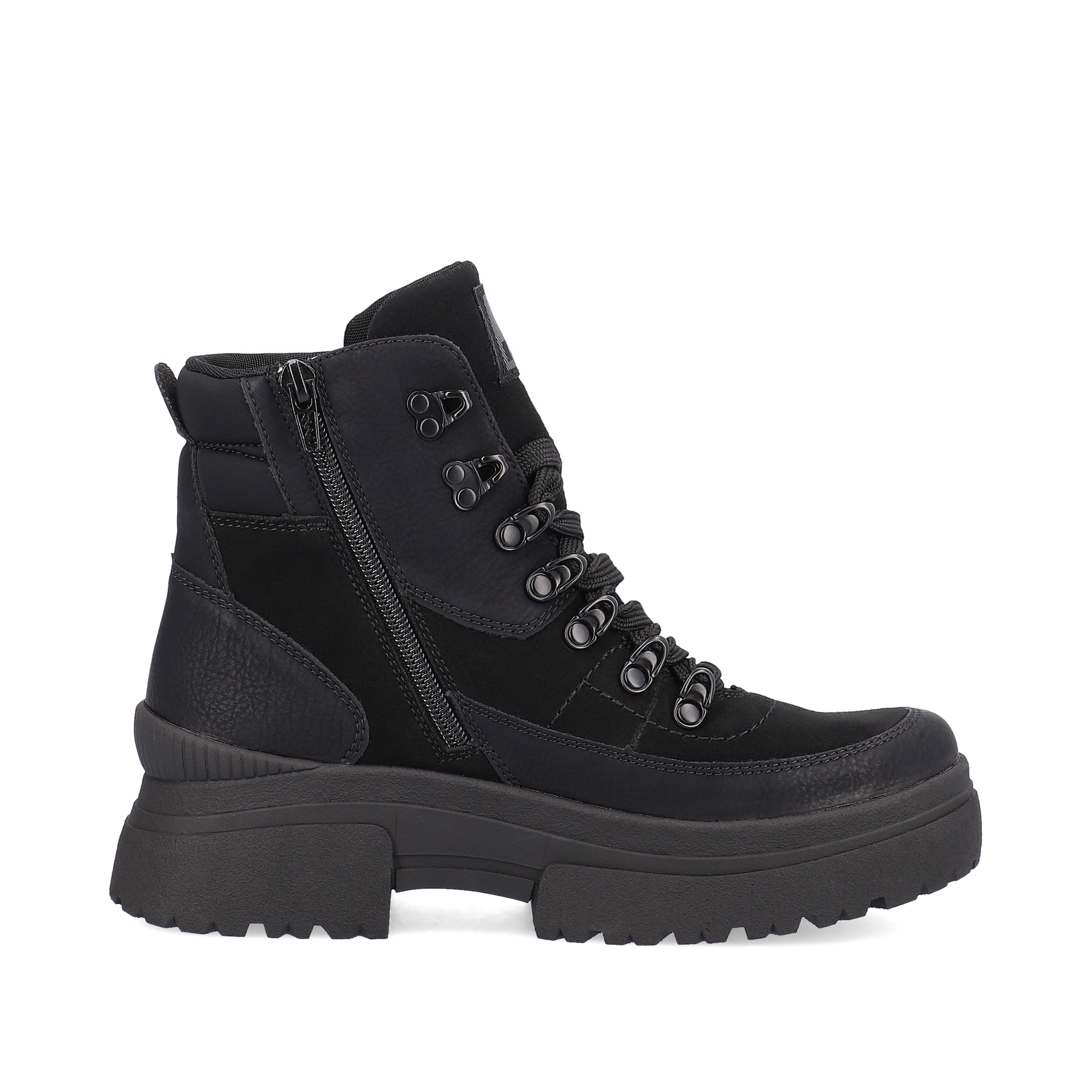 Rieker Damen Schnürstiefel diamond black