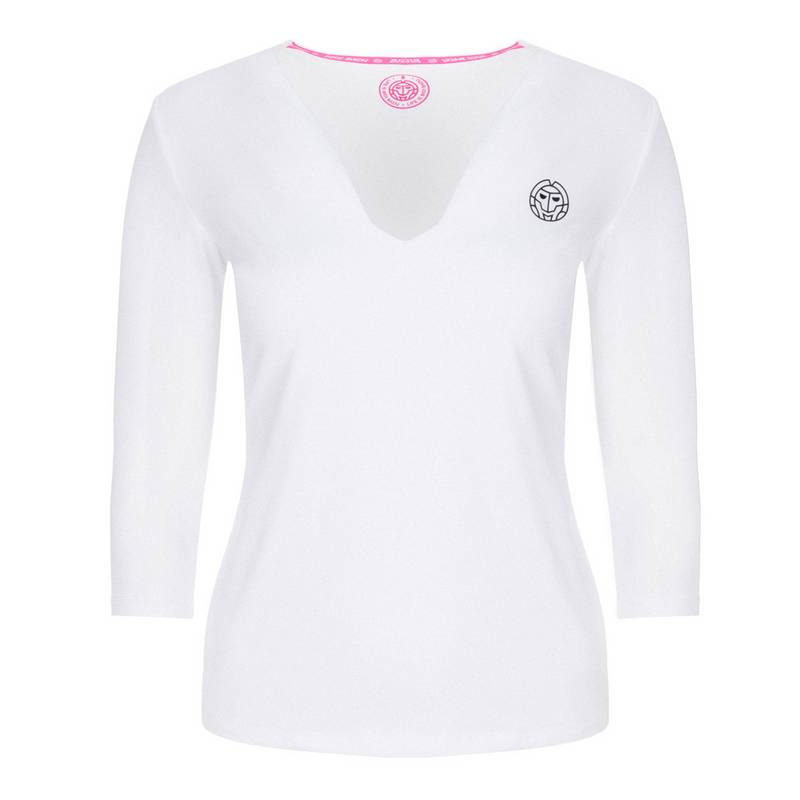 BIDI BADU Ariana Tech V-Neck Longsleeve Tennisshirt Damen