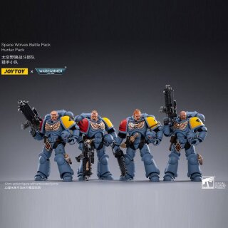 Warhammer 40k Actionfiguren 4er-Pack 1/18 Space Wolves Battle Hunters 12 cm
