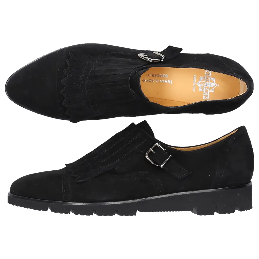 Truman's - Monk Schuhe 8427 Veloursleder - schwarz