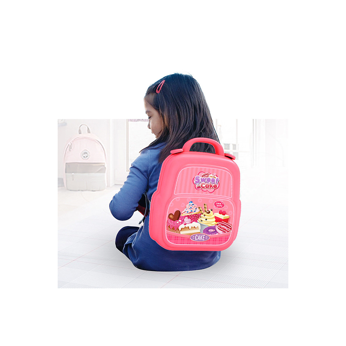 Rucksackspielzeug für Kinder Simulations-Spielhaus-Set
