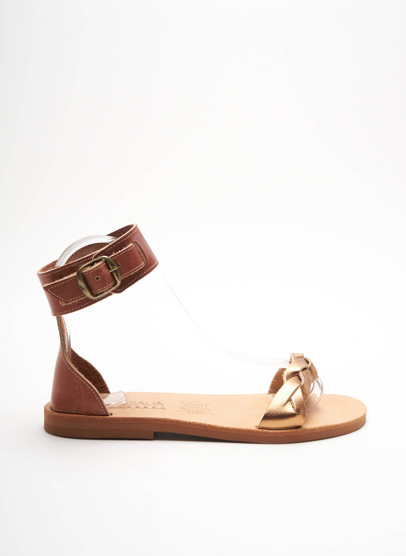 Kmassalia Sandales Nu Pieds Femme couleur marron