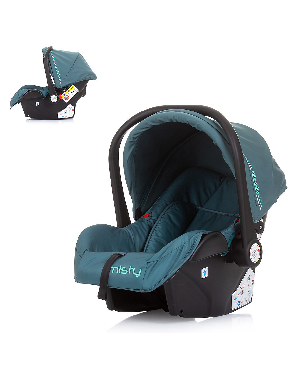 Babyschale Misty Gruppe 0+ (0-13 kg) Kissen, 3-Punkt-Gurt, Sonnendach Kindersitze