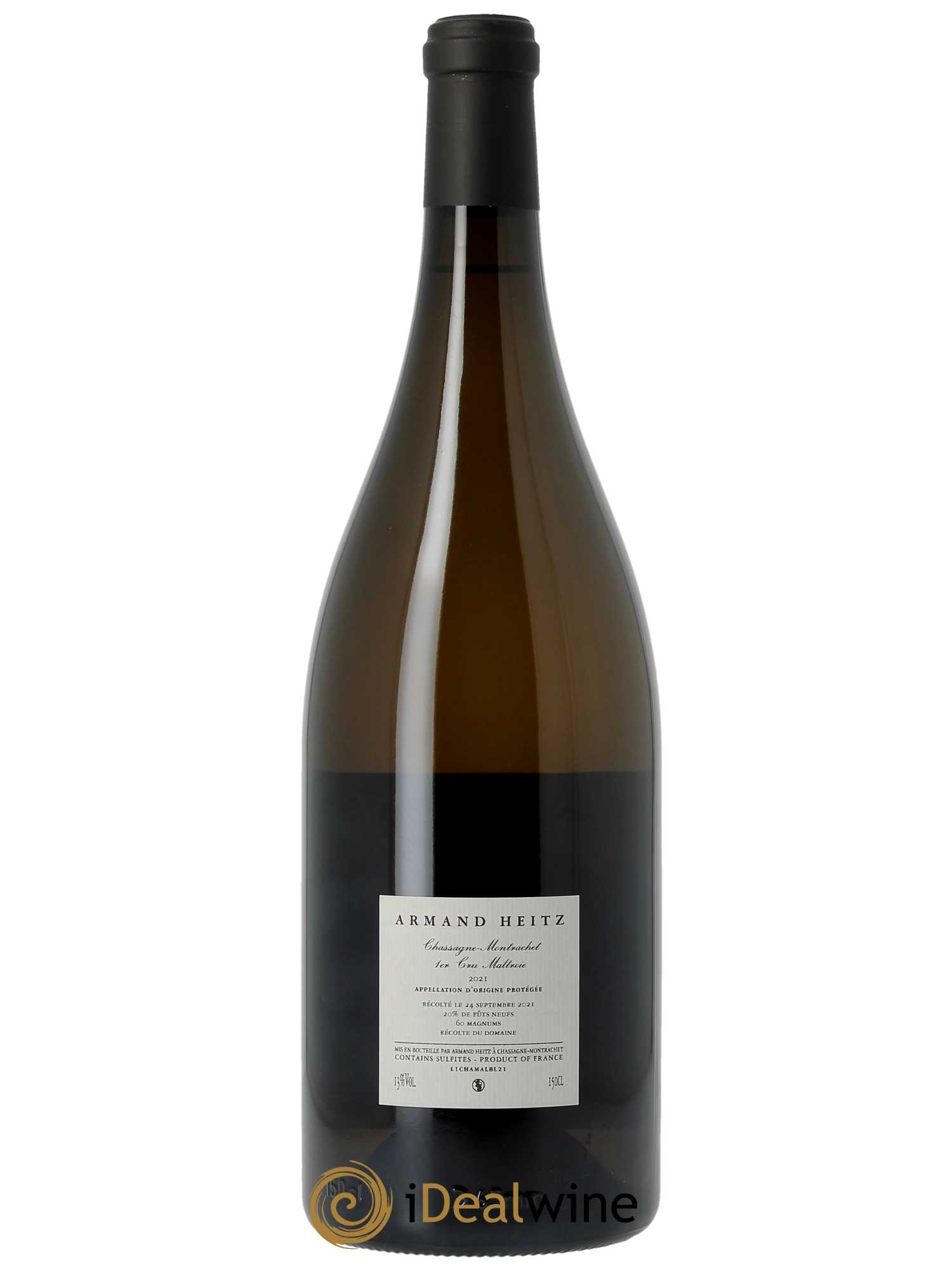 Chassagne-Montrachet 1er Cru La Maltroie Armand Heitz  2021 - Lot de 1 Magnum