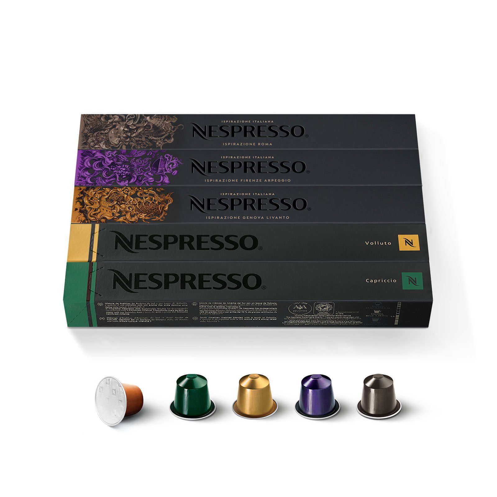 De'Longhi Kapselmaschine EN 267.BAE Citiz & Milk, NESPRESSO ORIGINAL Mixed 50er Set
