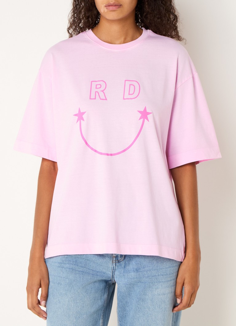 T-shirt Bruna del marchio Refined Department con logo stampato