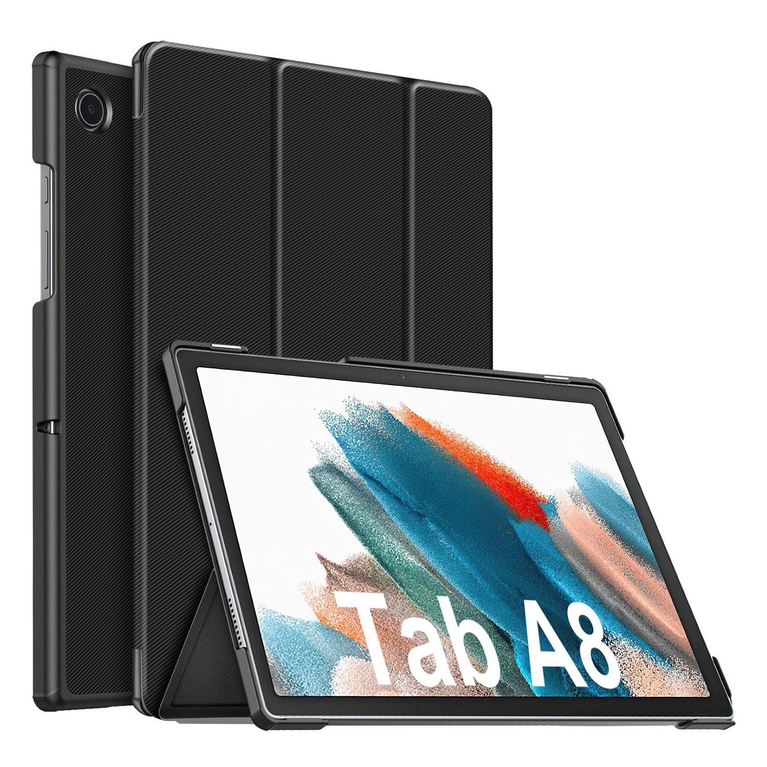 IBETTER Tablet-Hülle Tablet-Hülle Hülle für Samsung Galaxy Tab A8 10.5 2021 Ultra Schlank Kunstleder Schutzhülle Cover, mit Auto Schlaf/Wach Funktion