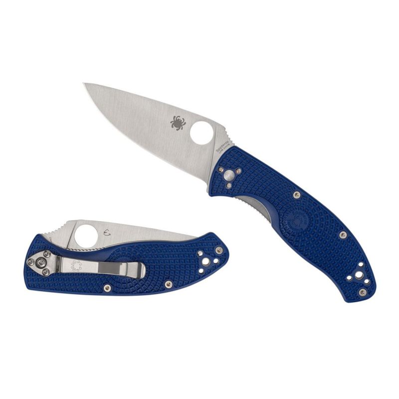 Spyderco Tenacious Frn Blue S35VN Plain C122PBL