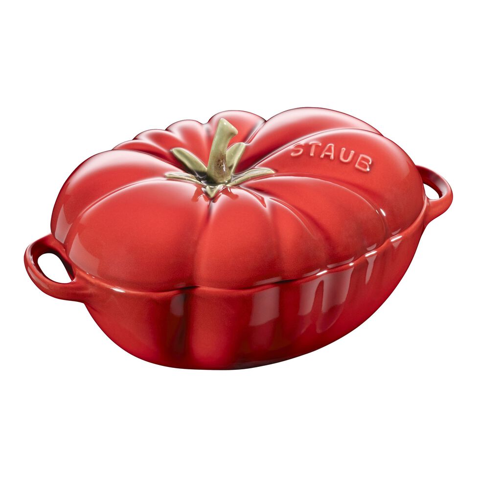 Cocotte 16 cm, Tomate, Kirsch-Rot, Keramik