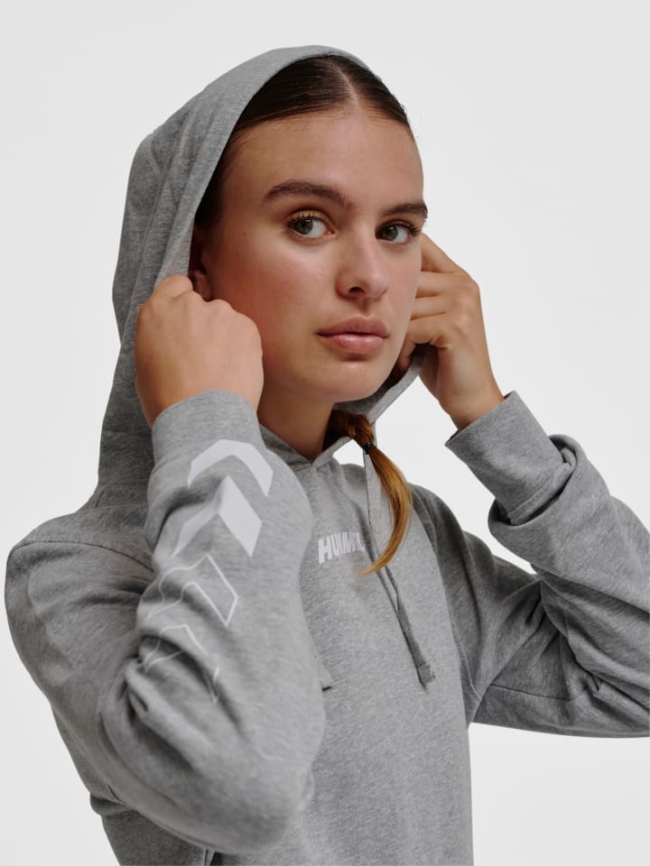 Hummel Hummel Verstellbare Taille Kapuzenpullover Hmlelemental Herren in GREY MELANGE günstig kaufen