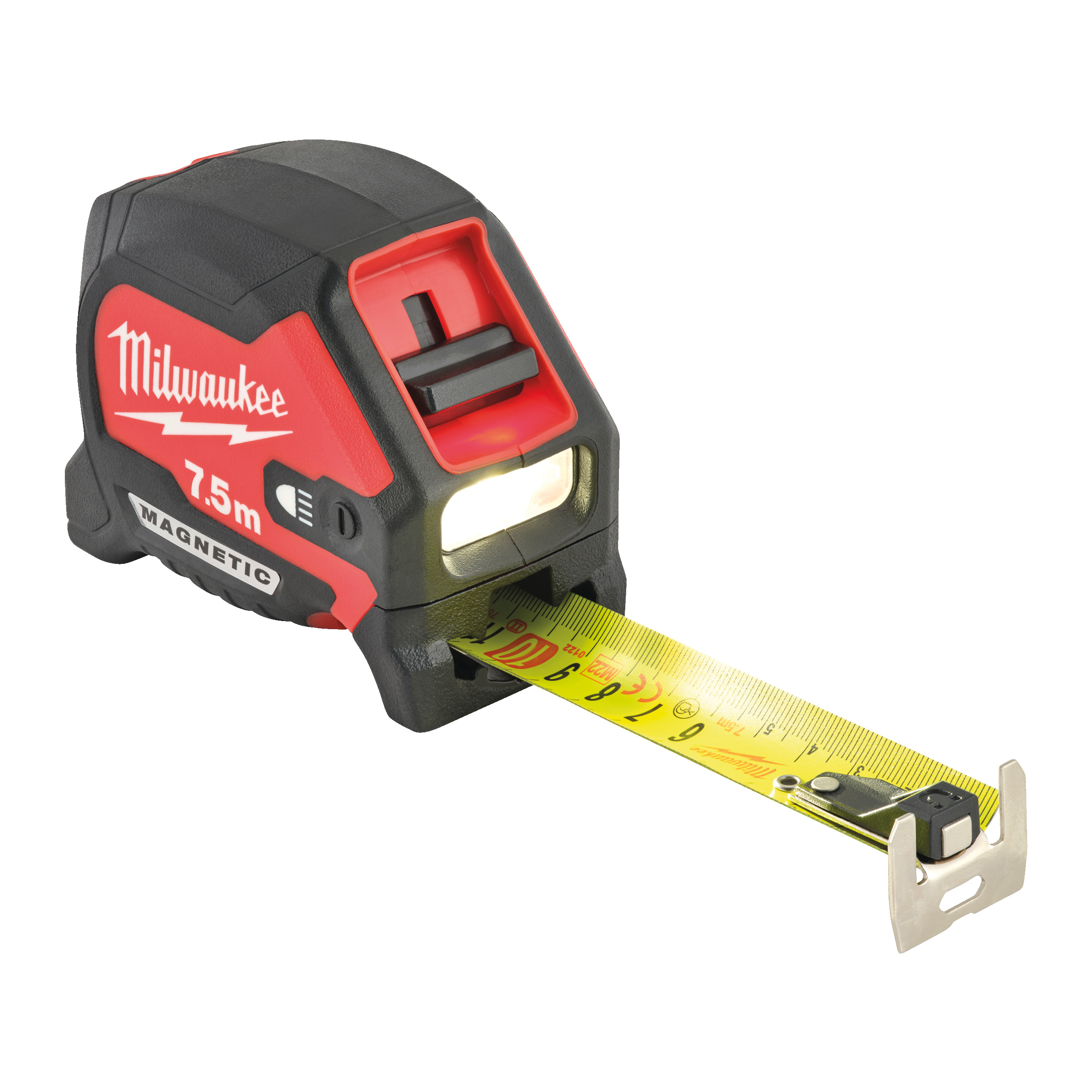 Ruban à mesurer magnétique Milwaukee Accessories 4932492469 avec éclairage LED 7,5 m x 30 mm