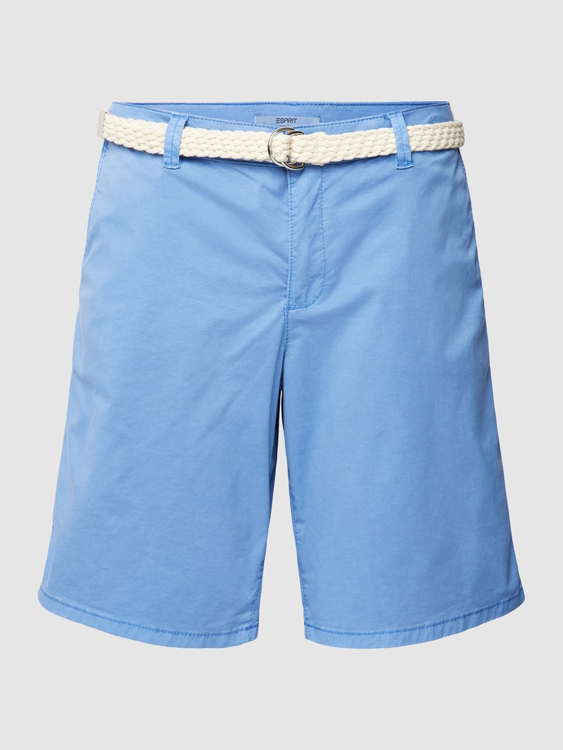 Bermudas mit seitlichen Eingrifftaschen Modell 'CHINO' in blau