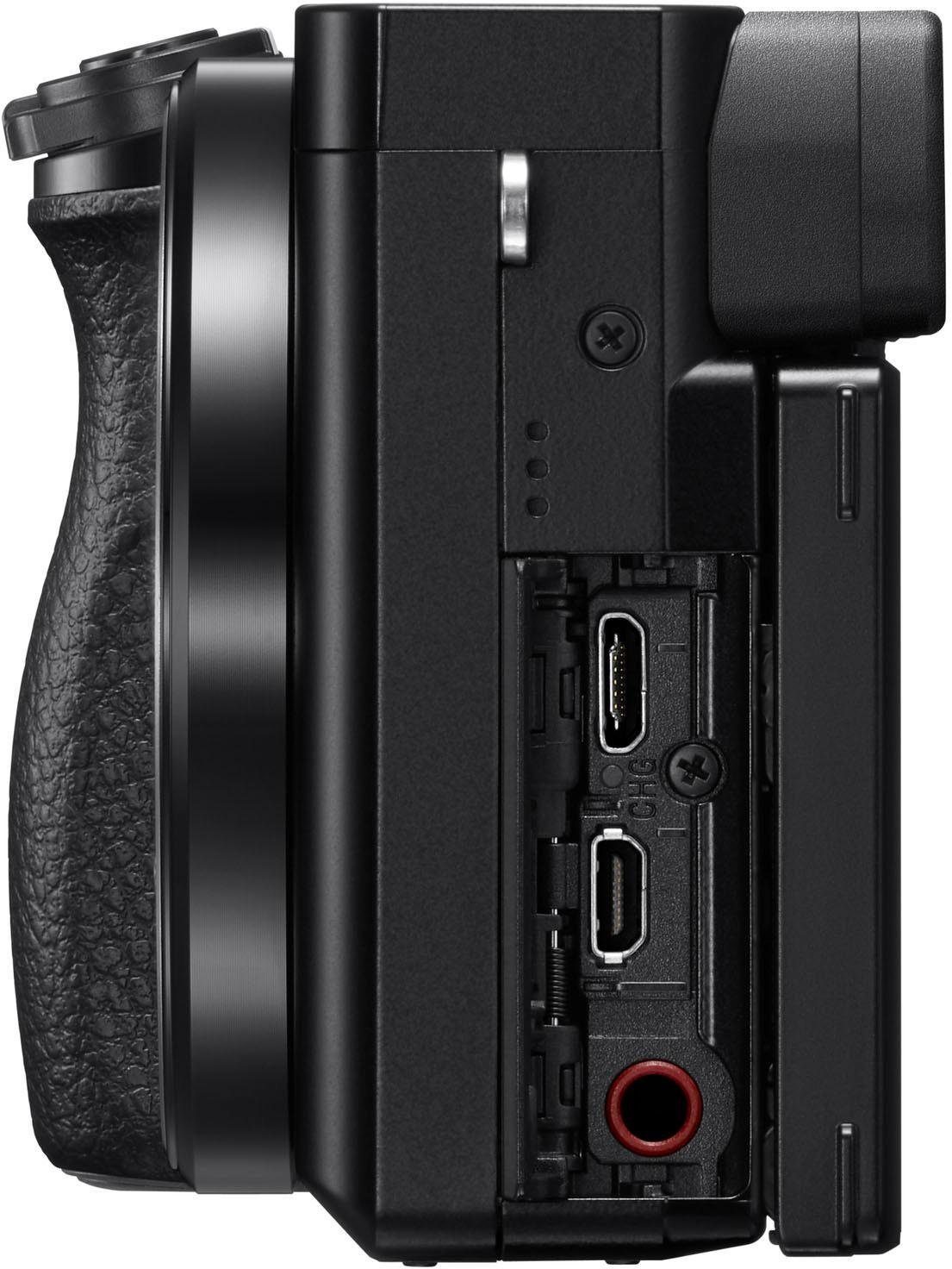 Sony ILCE-6100B -Alpha 6100 E-Mount Systemkamera (24,2 MP, 4K Video, 180° Klapp-Display, WLAN (Wi-Fi), nur Gehäuse)