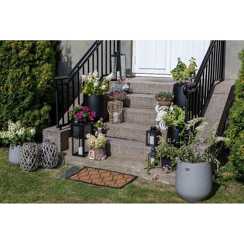 Home Lykt Slettnes 14x14x25 cm sort