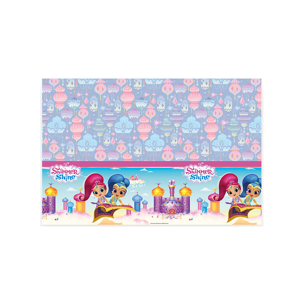 Party-Tischdecke Shimmer & Shine, Kunststoff, 120 x 180 cm