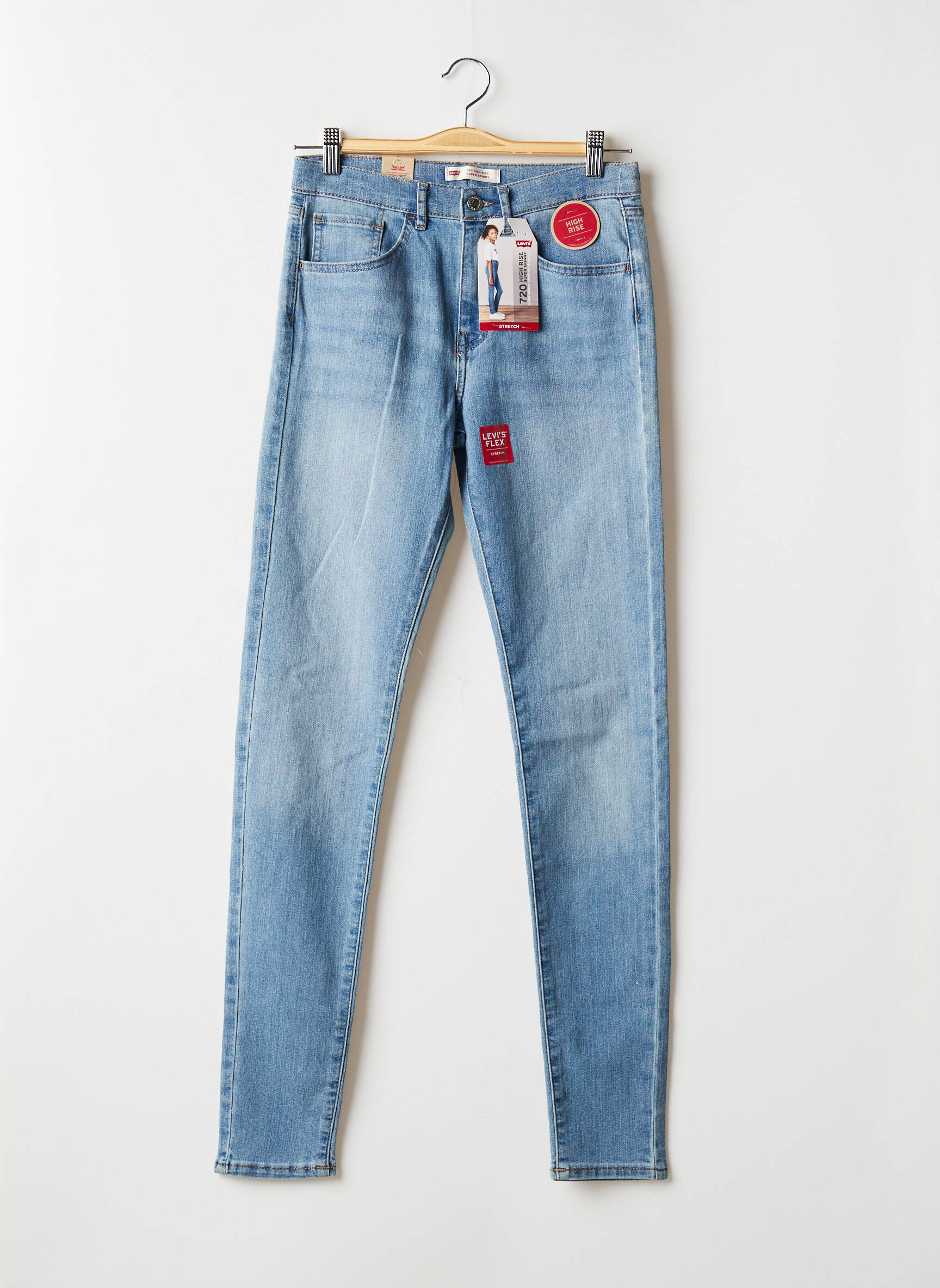 Levis Jeans Skinny Fille couleur bleu