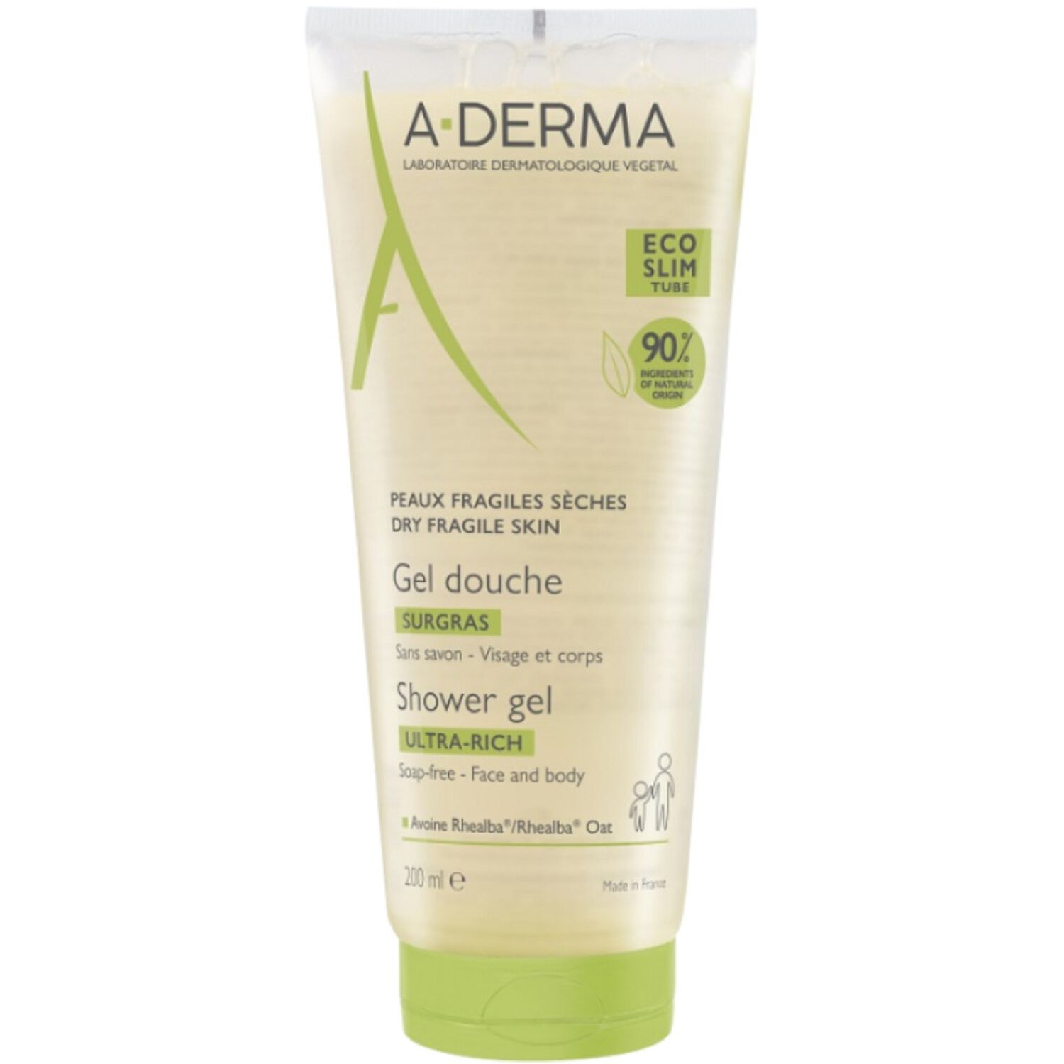 a-derma Les Indispensables Gel douche Surgras 200 ml