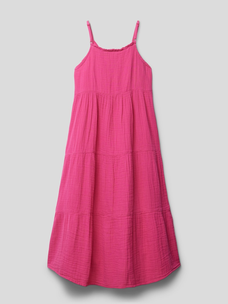 Kleid im Stufen-Look in pink