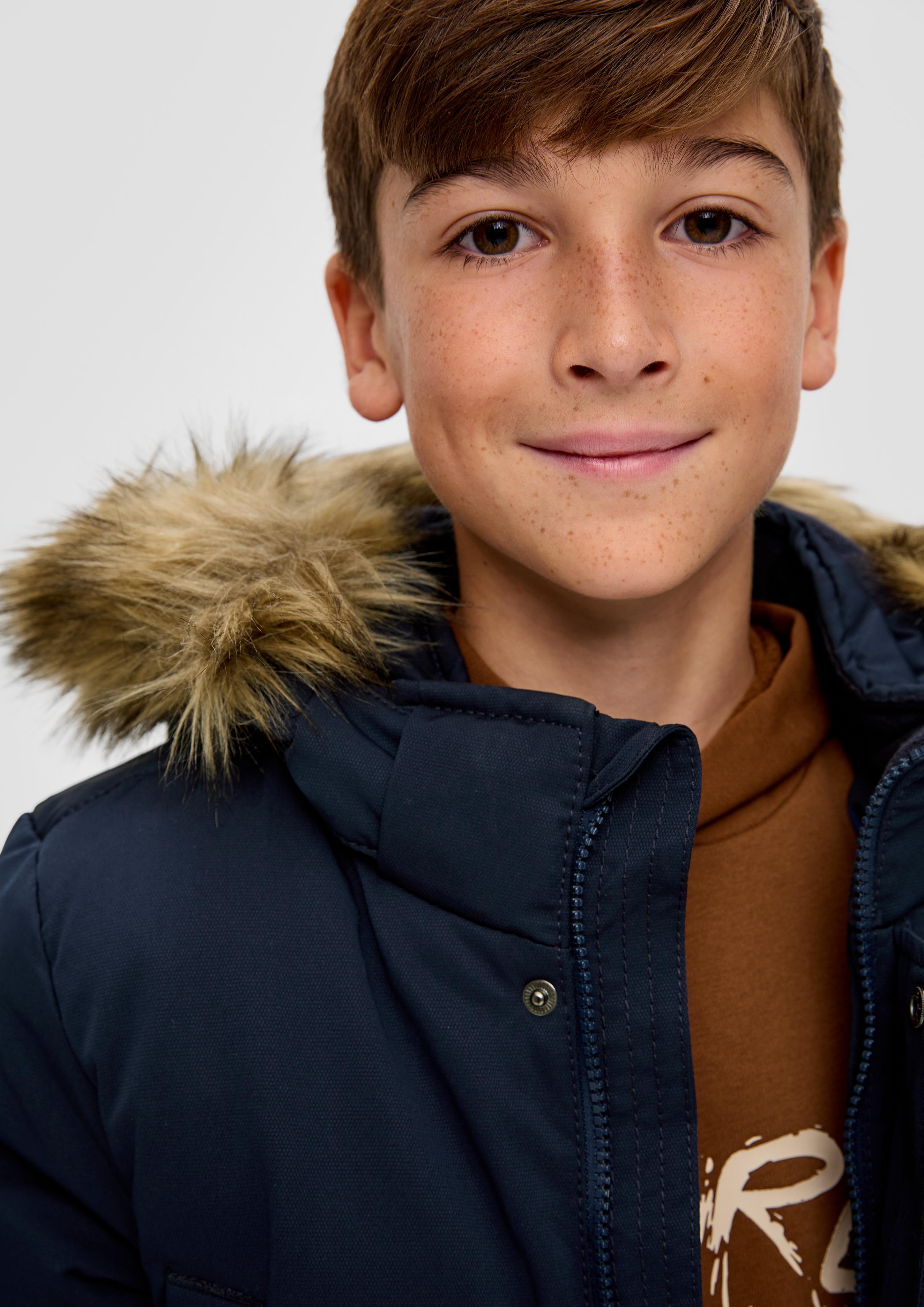 Jacke mit abnehmbarem Kunstfell  2132196-5952