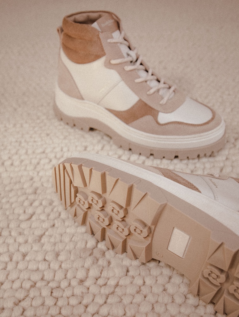 Tomi - Blanc Cassé & Taupe Mohair