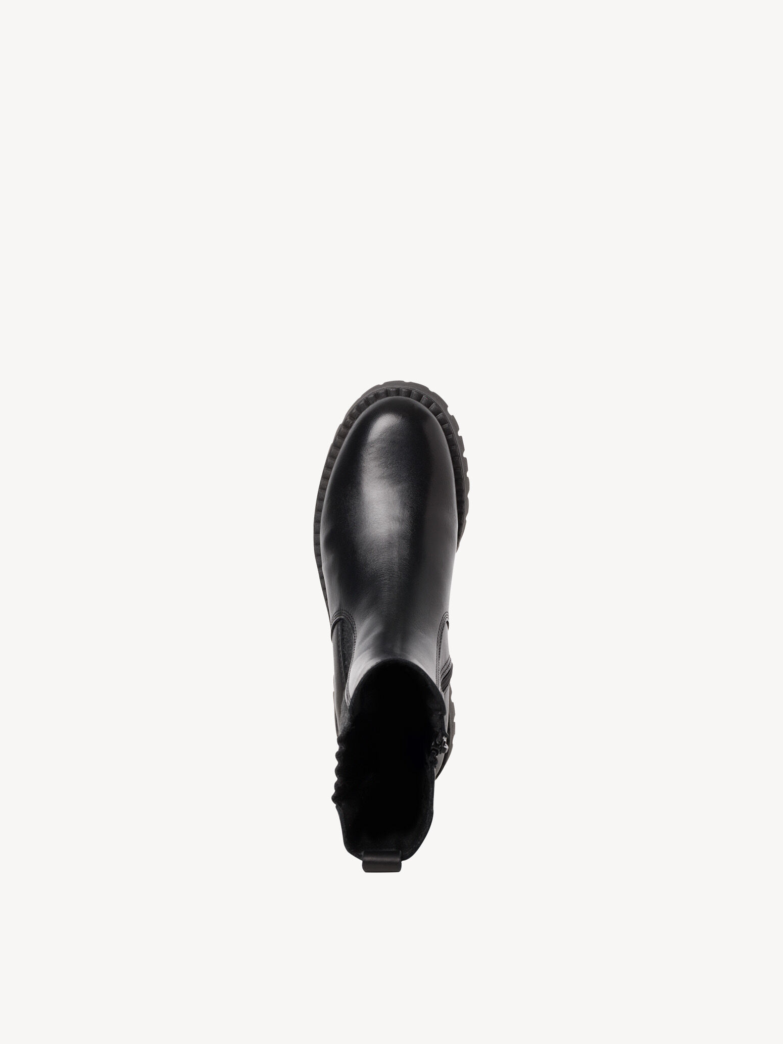 Bottine en cuir - noir doublure chaude