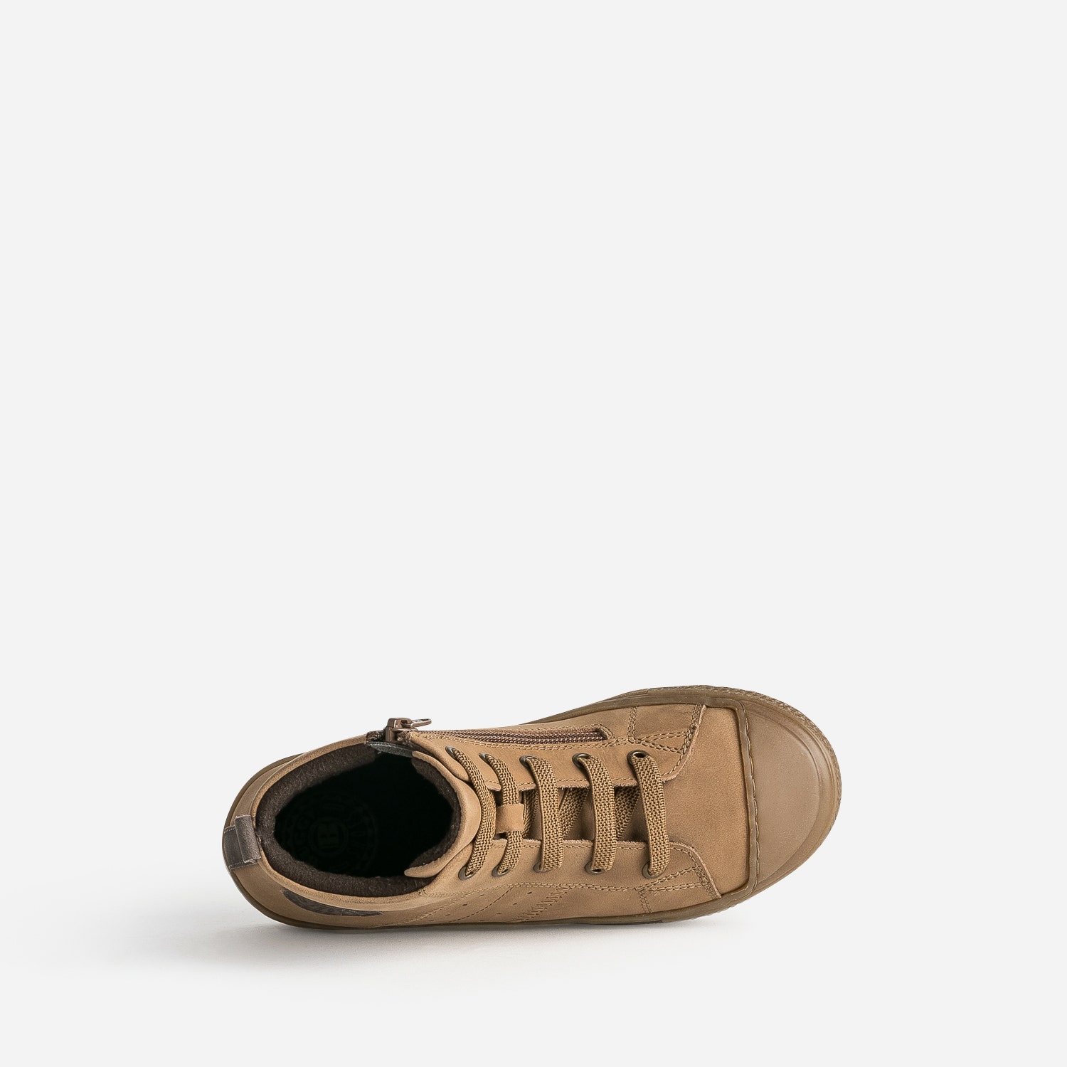 Basket éco-conçue BUGGY camel en cuir