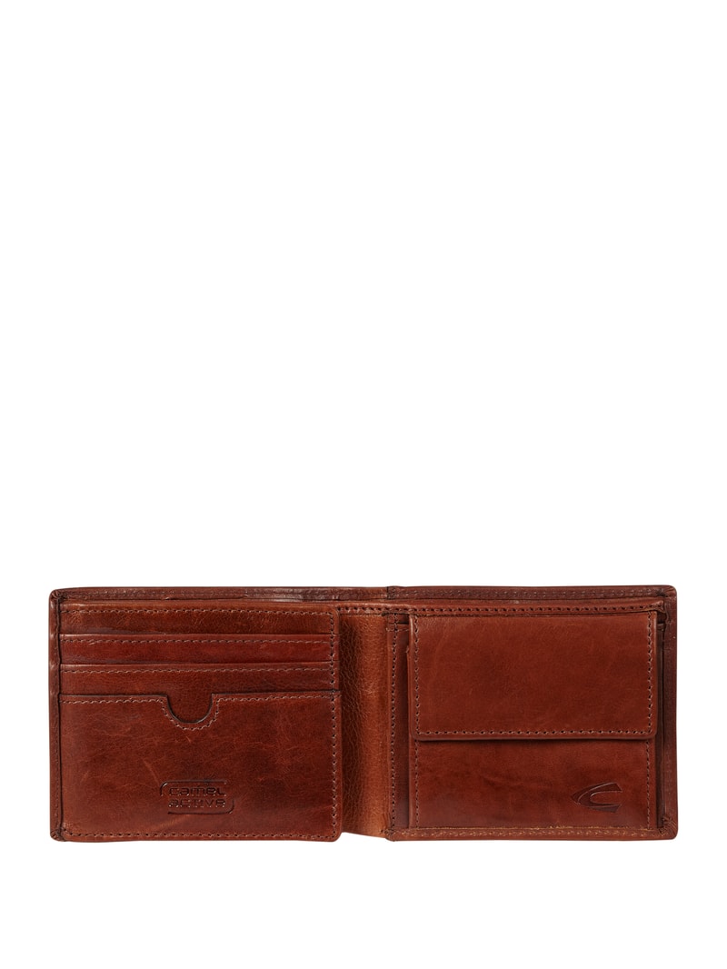 Portemonnaie aus Leder - RFID Safe in cognac