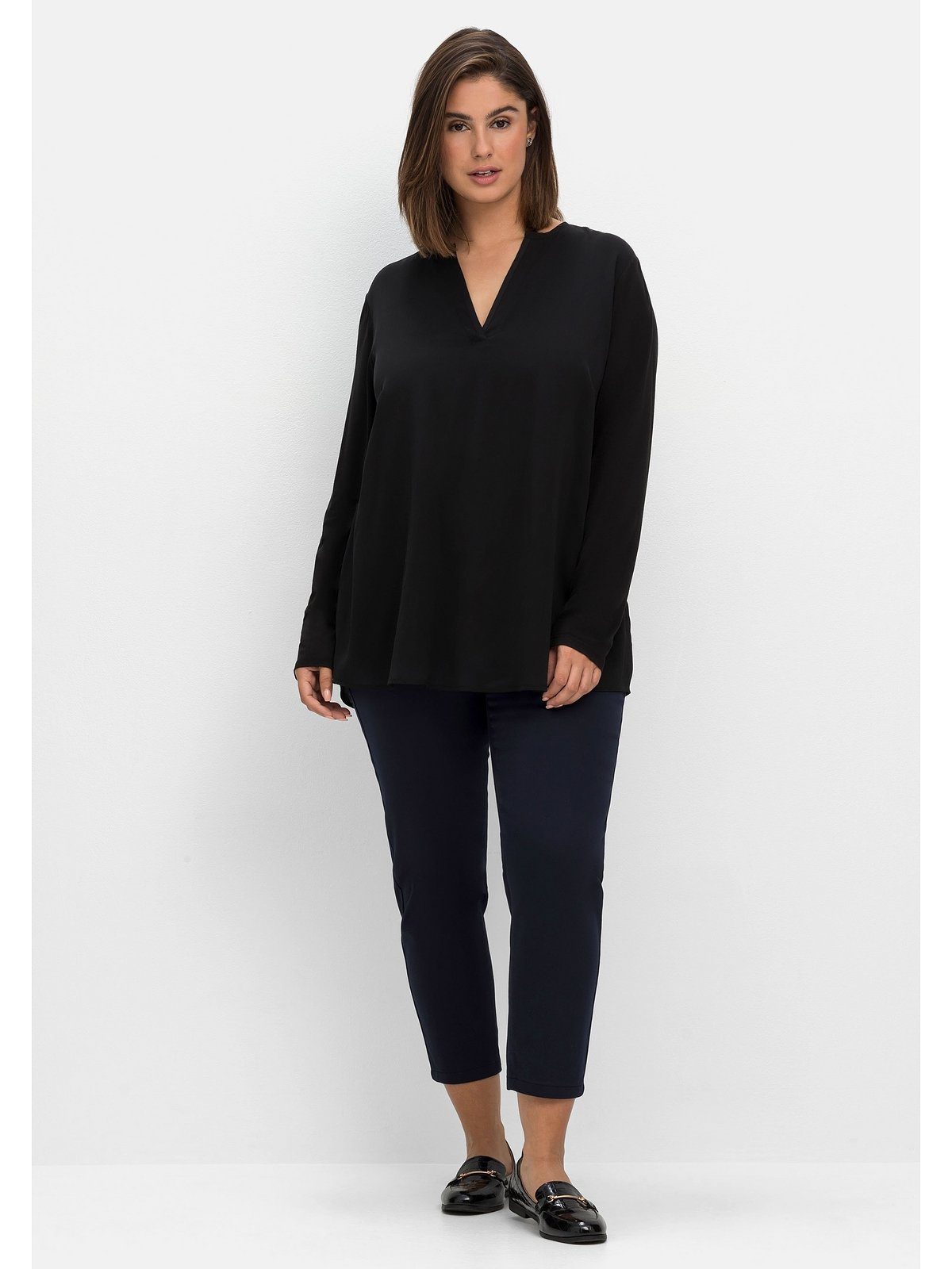 Sheego Chiffontunika Große Größen im Lagenlook