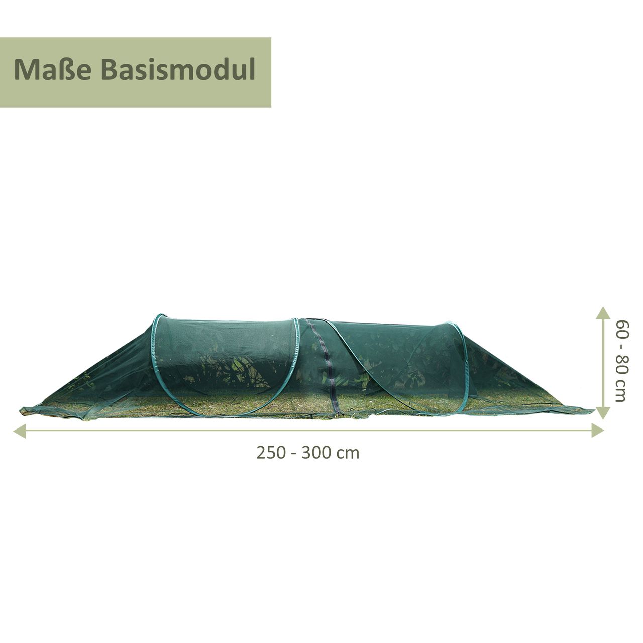 Lemodo Pflanzenschutz-Tunnel, grünes Netz, Pop-Up Tunnel