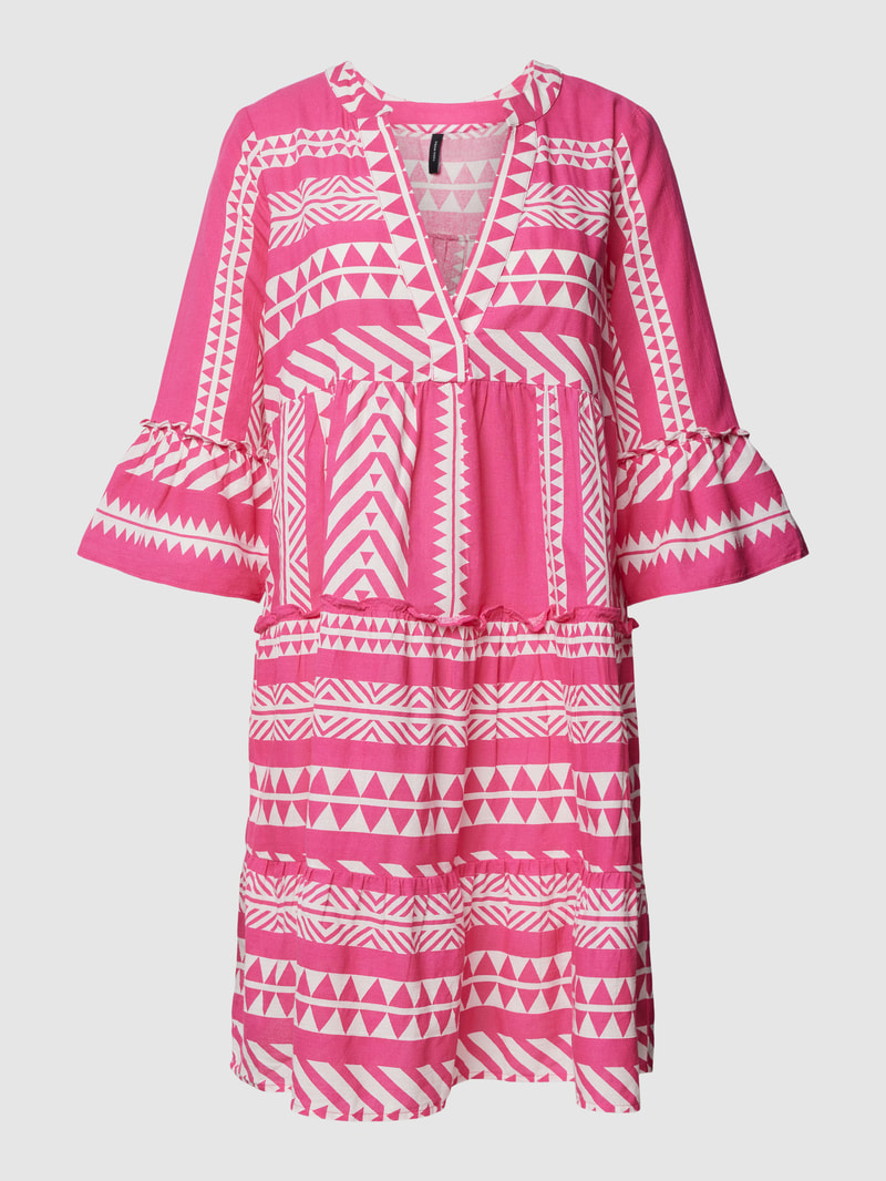 Minikleid mit Allover-Print Modell 'DICTHE' in pink
