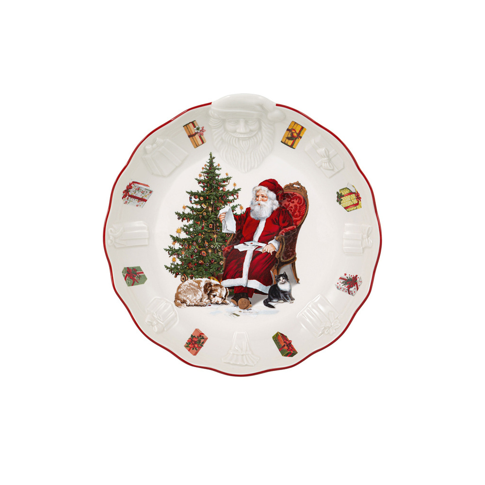 Villeroy & Boch Cpe déco relief Père Noël, liste cadeaux Toy's Fantasy Bol