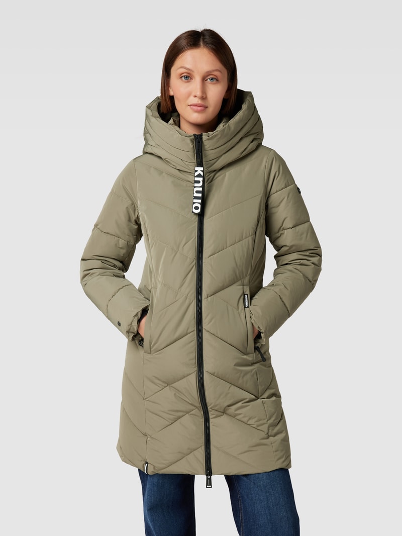 Steppjacke mit Kapuze Modell 'FORMIN' in lindgrün
