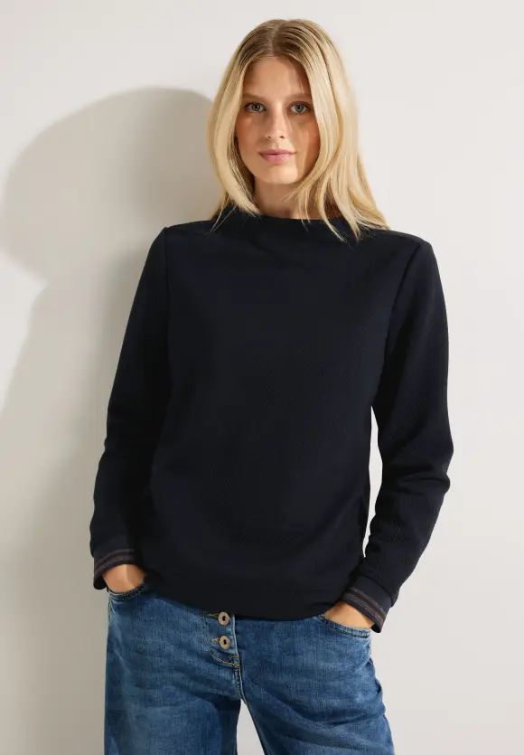 CECIL Sweatshirt mit Schimmer