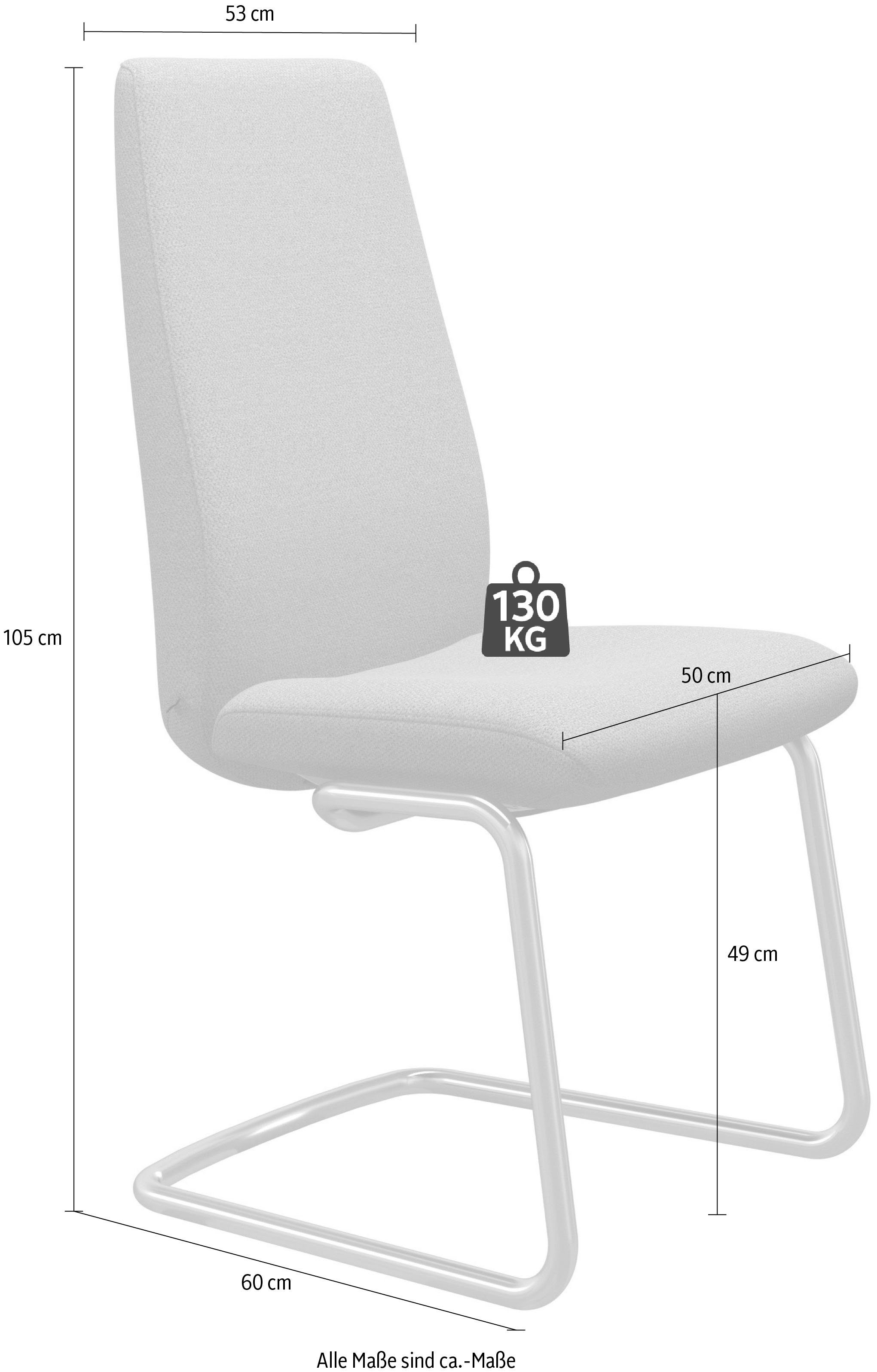 Stressless® Polsterstuhl Laurel, High Back, Größe L, mit Beinen aus Stahl in Schwarz matt