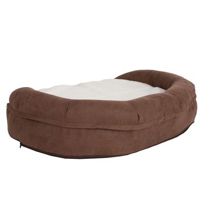 Hundebett Memory oval, braun