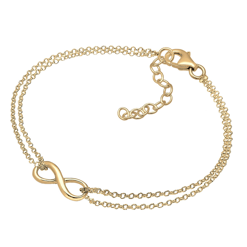 Elli Elli Bracelet Femmes Infinité Tendance Symbole en Argent Sterling 925 Bracelet