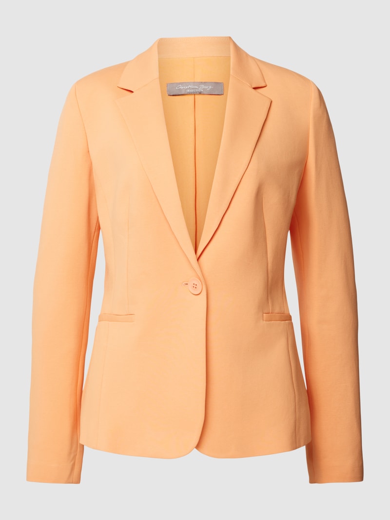 Blazer mit Reverskragen in apricot