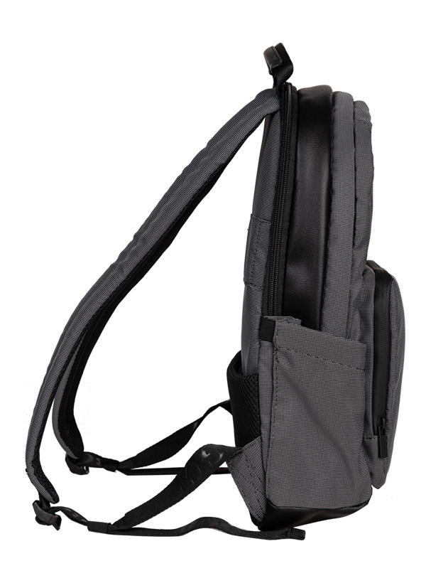 BOGGI MILANO, Rucksack, Mikrofaser wasserabweisend, schwarz