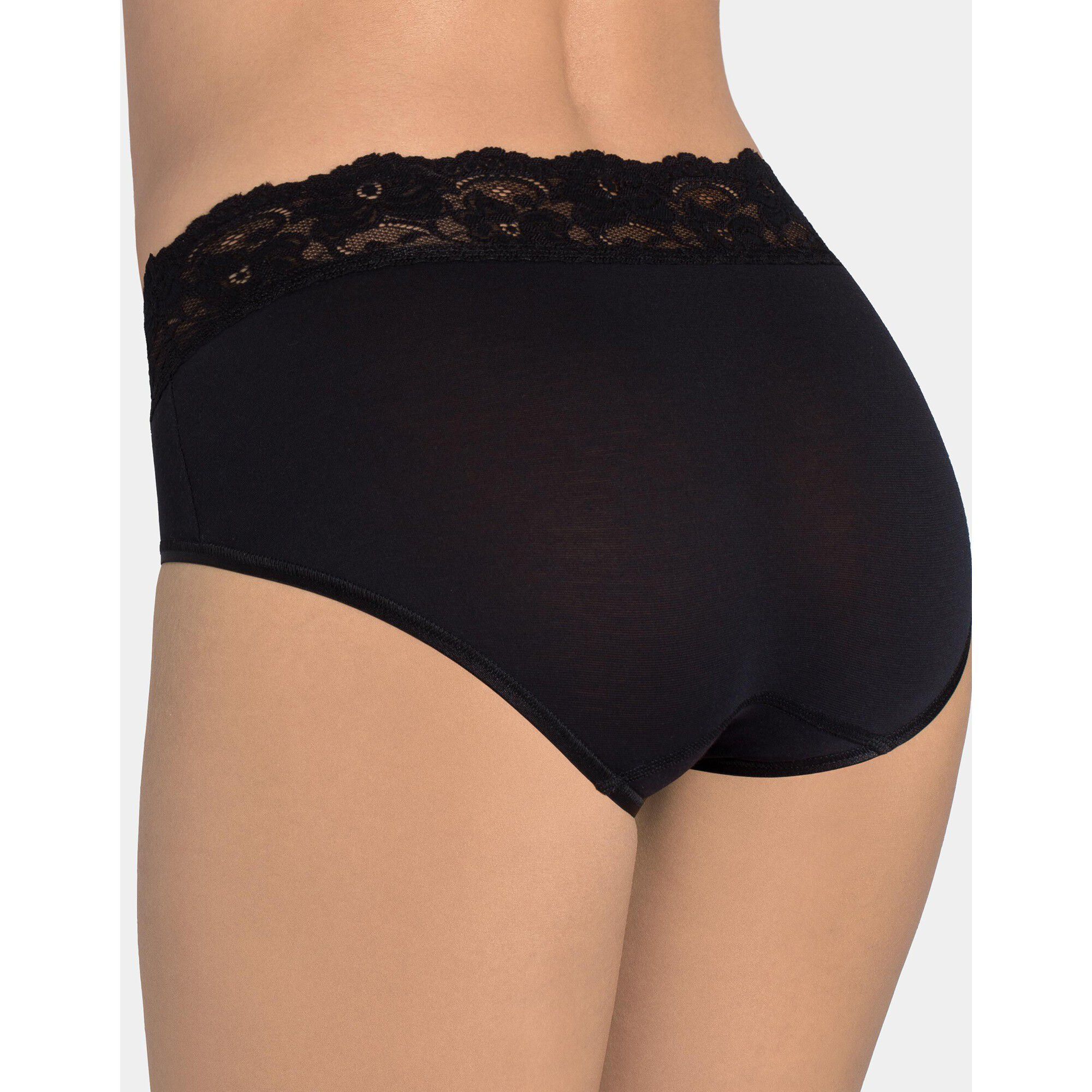 Slip coton et dentelle forme midi Romance