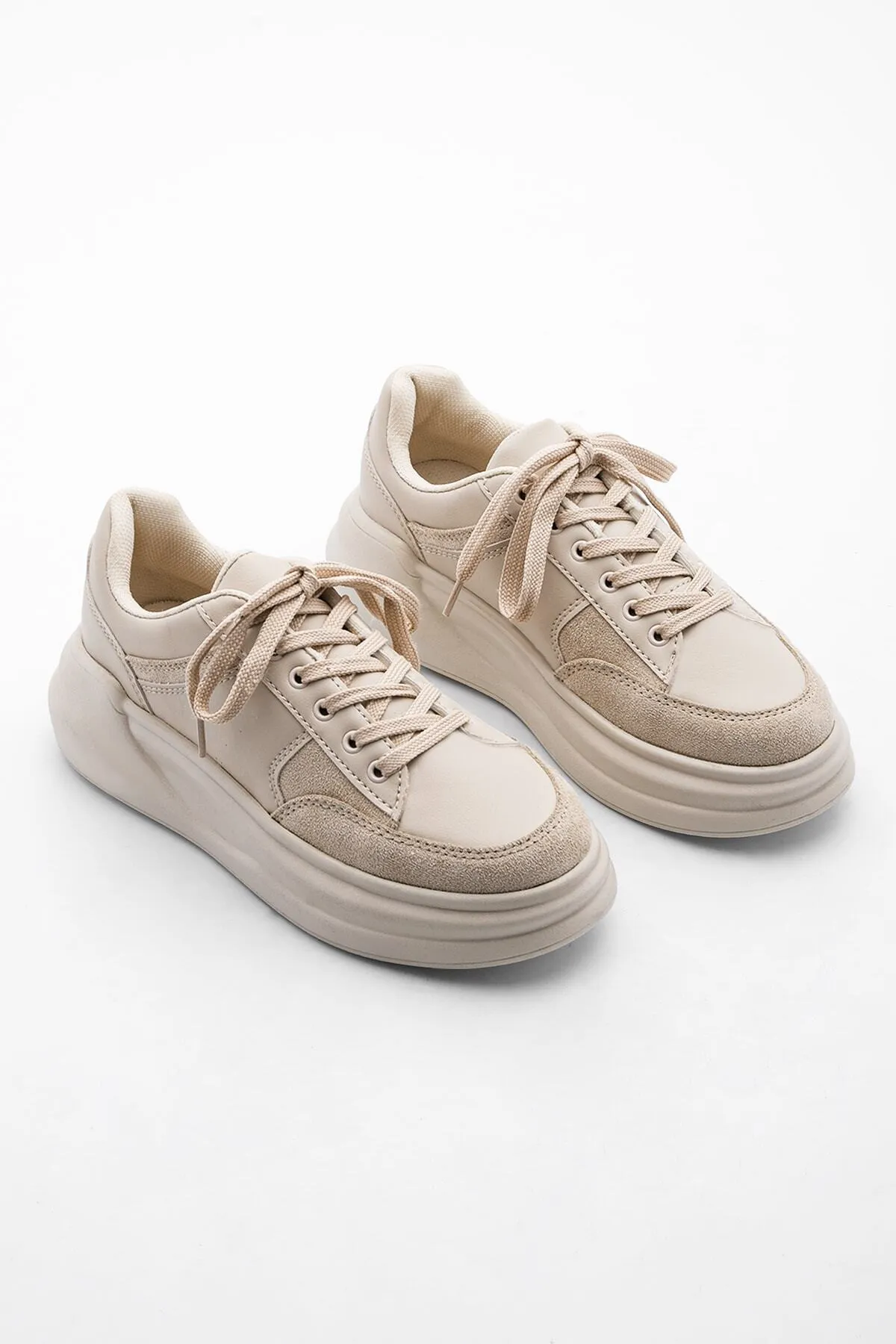 Marjin  Sneaker - Beige - Flacher Absatz