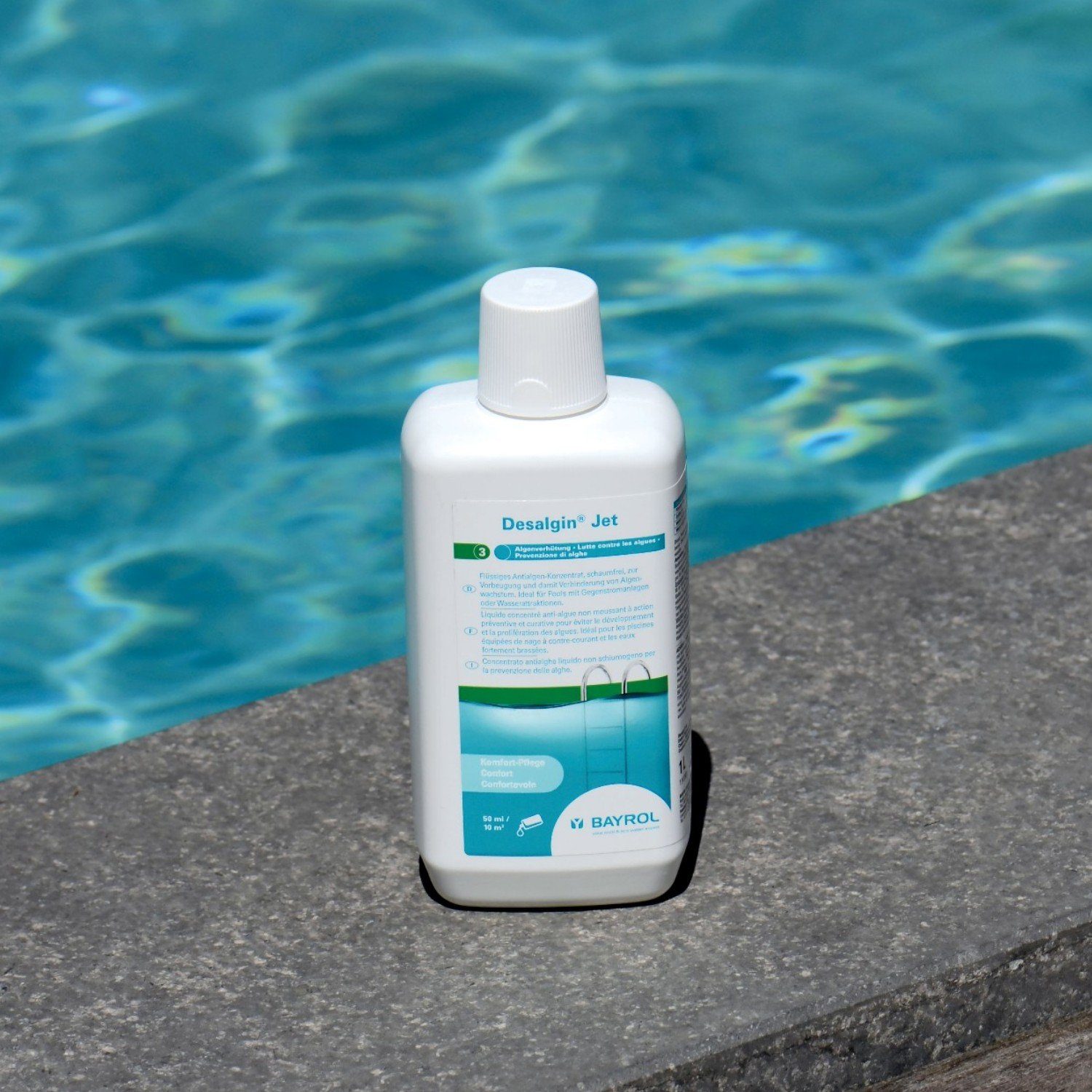 Bayrol Poolpflege Bayrol Desalgin Jet 1 Liter Algenverhüter Algezid Vorbeugung schaumfre